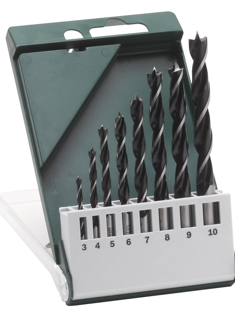 BOSCH Brad Point Drill Bit Set 8 Pieces - Image 1
