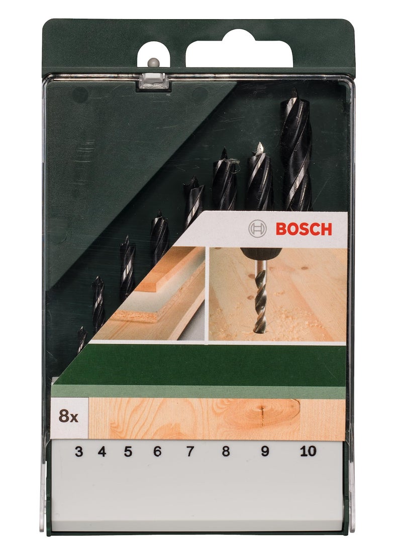 BOSCH Brad Point Drill Bit Set 8 Pieces - Image 4