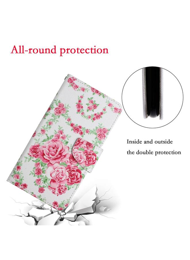 اس-توب جراب لهاتف Samsung Galaxy A03s مقاس 166 مم، جراب جلدي أفقي قابل للطي بنمط مرسوم مع حامل وفتحة بطاقة ومحفظة - Image 5