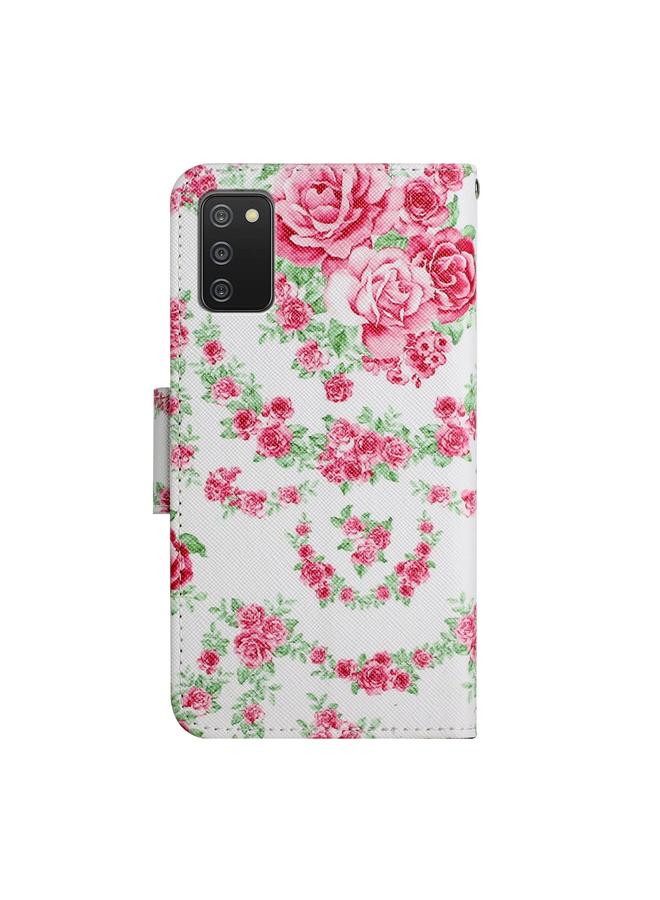 اس-توب جراب لهاتف Samsung Galaxy A03s مقاس 166 مم، جراب جلدي أفقي قابل للطي بنمط مرسوم مع حامل وفتحة بطاقة ومحفظة - Image 3