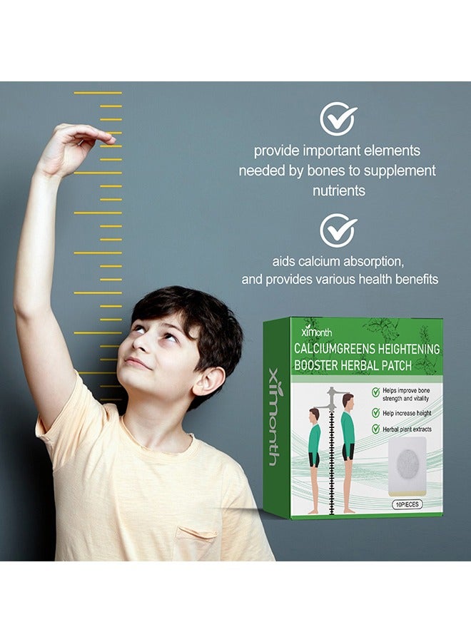 ximonth 10Pcs Height Growth Patch Plant Height Gnhancing foot Patch, Plantar Acupoints Stimulate Healthy Height Growth Care - Image 5