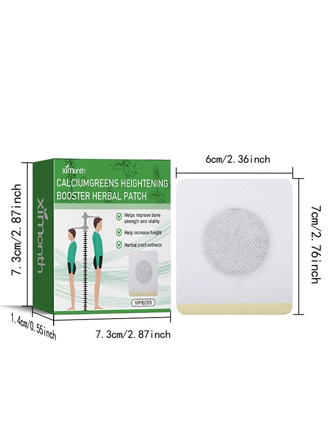 ximonth 10Pcs Height Growth Patch Plant Height Gnhancing foot Patch, Plantar Acupoints Stimulate Healthy Height Growth Care - Image 2