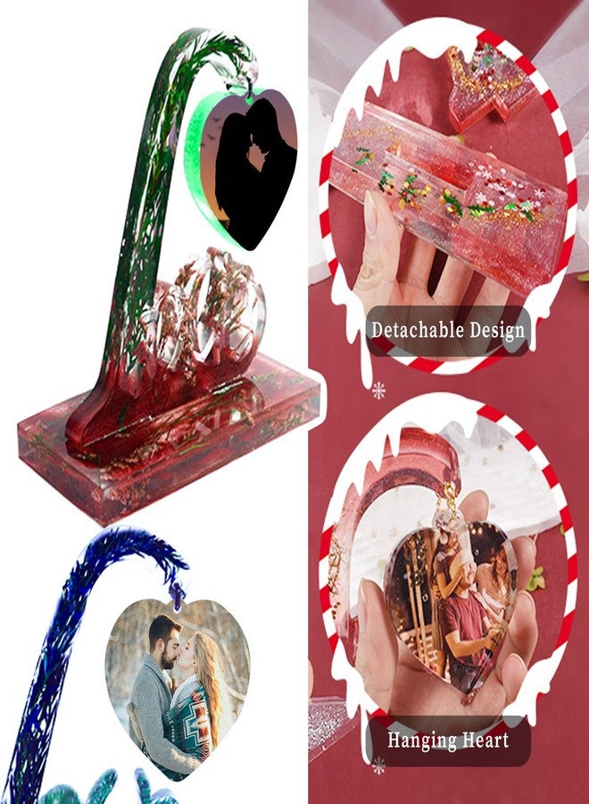Wehous Large Picture Frame Resin Molds, Love Letter Heart Silicone Molds for Epoxy Resin, Unique Heart and Stand Epoxy Casting Mold for DIY Photo Frame Art Craft Table Home Decor Wedding Gifts - Image 4