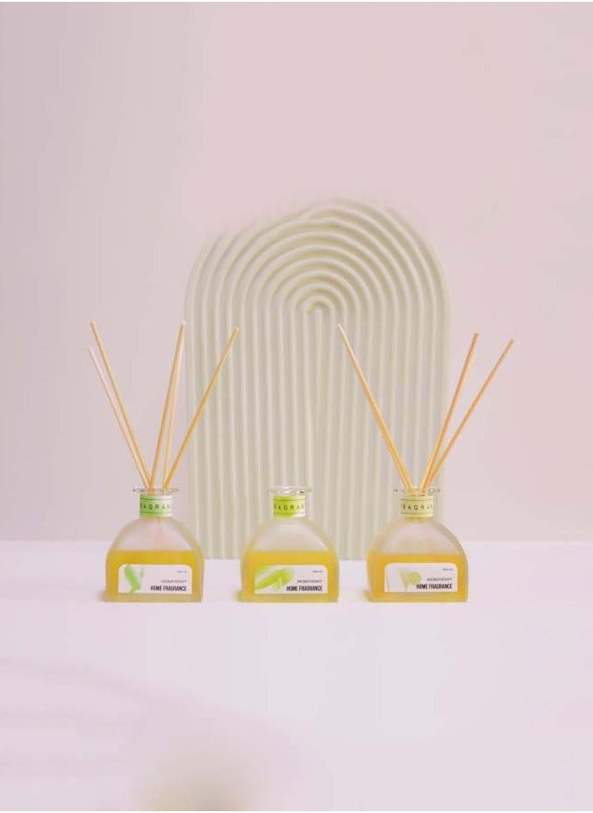 Generic - 90 ml Luxury Reed Diffuser - Lily&Wind Chime | 3 oz | Aromatherapy Air Freshener Fragrance, Home Fragrance, Oil Diffuser - Image 1