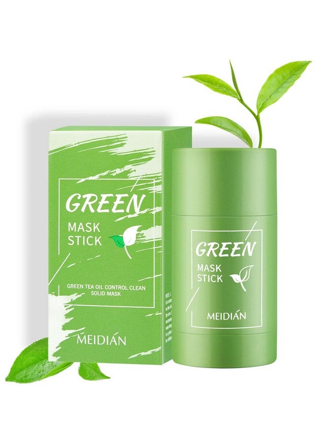 LZYLLS 2 Pcs Green Tea Face Mask Stickdeep Clean Purifying Clay Green Tea Mask Stickblackhead Removermoisturizing & Improve Skin Tone Green Tea Oil Control Mask Stickreduce Blackheads For All Skin Types - Image 1