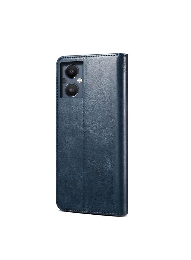 اس-توب جراب لهاتف OnePlus Nord N20 5G جراب هاتف جلدي من الشمع الزيتي بنمط حصان مجنون - Image 3