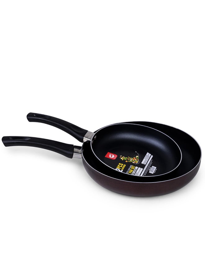 Cuisine Art Aluminum Fry Pan 2-Pieces Set - 20cm and 26cm - Image 1