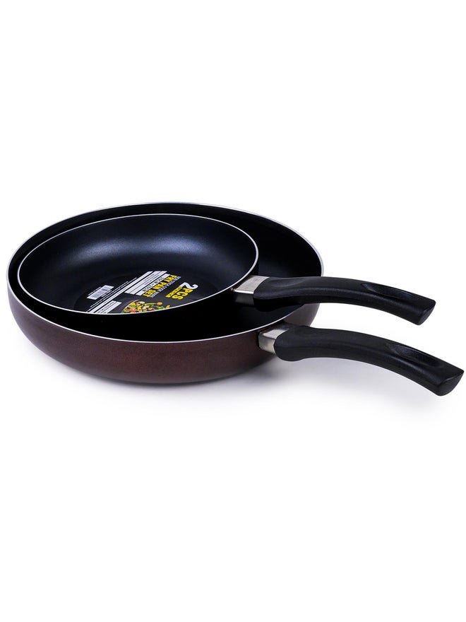 Cuisine Art Aluminum Fry Pan 2-Pieces Set - 20cm and 26cm - Image 3
