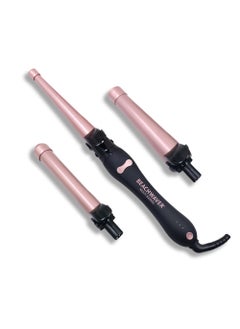 Beachwaver Multi Barrel  Midnight Rose  Professional Rotating Curling Iron with 3 Attachments  Versatile Hair Curler Ceramic Barrels Adjustable Heat Ergonomic Handle TravelFriendly