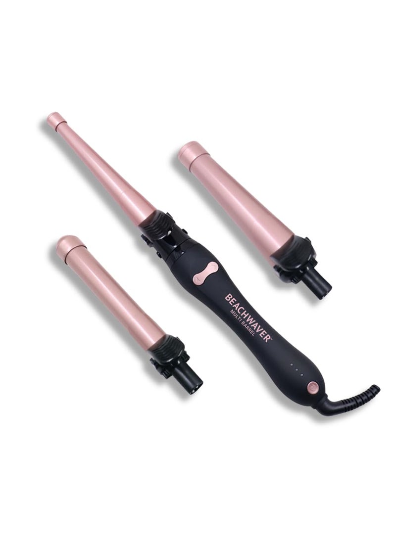 The Beachwaver Co. - Beachwaver Multi Barrel  Midnight Rose  Professional Rotating Curling Iron with 3 Attachments  Versatile Hair Curler Ceramic Barrels Adjustable Heat Ergonomic Handle TravelFriendly - Image 1