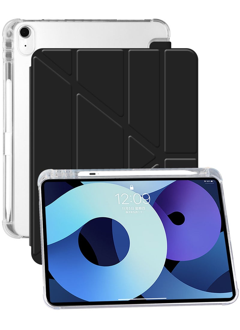 Rock Pow - Hybrid Slim Case for iPad Mini 7 (A17 Pro) 2024 / iPad Mini 6 2021, [Built-in Pencil Holder] Shockproof Cover Clear Transparent Back Shell for iPad Mini 7th/6th Generation 8.3" - Image 1