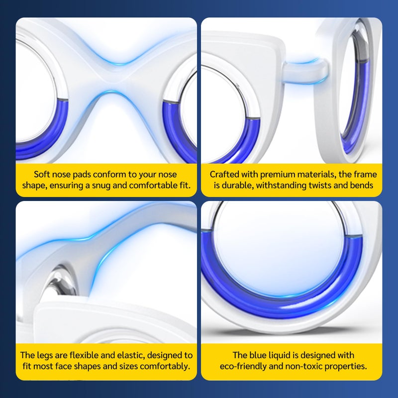 NEOISM Anti Motion Sickness Glasses, Car Sickness Glasses Relief Nausea & Dizziness, Portable Lensless Design for Car Sickness, Air Sickness, Sea Sickness, Road Trip Essentials, Black Pattern Bag - Image 5