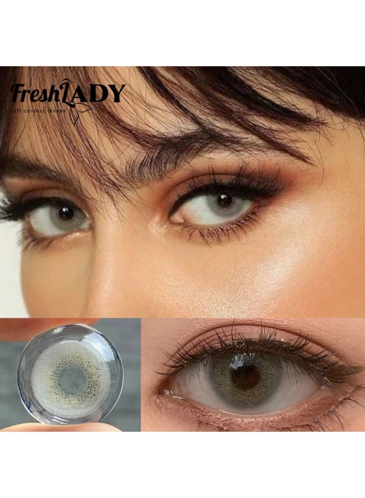 فريش ليدي عدسات لاصقة بمظهر جمالي لون  مالاكيت (أخضر فاخر) - عدسات تجميلية سنوية للمناسبات والهدايا - Image 1