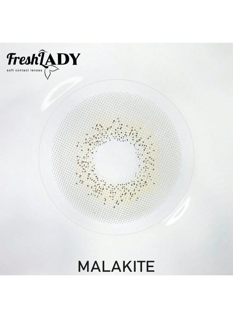 فريش ليدي عدسات لاصقة بمظهر جمالي لون  مالاكيت (أخضر فاخر) - عدسات تجميلية سنوية للمناسبات والهدايا - Image 4