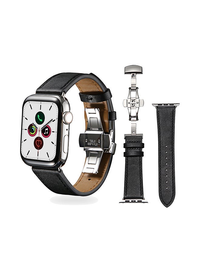 vesus Stylish Band For Apple Watch Series 5/4/3/2/1 Black