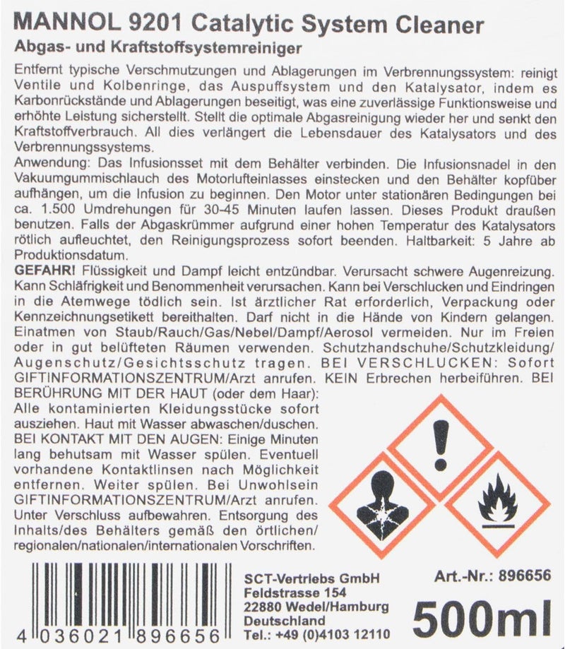 Mannol HTE Catalytic System Cleaner - 2 Pcs Pack - Image 3
