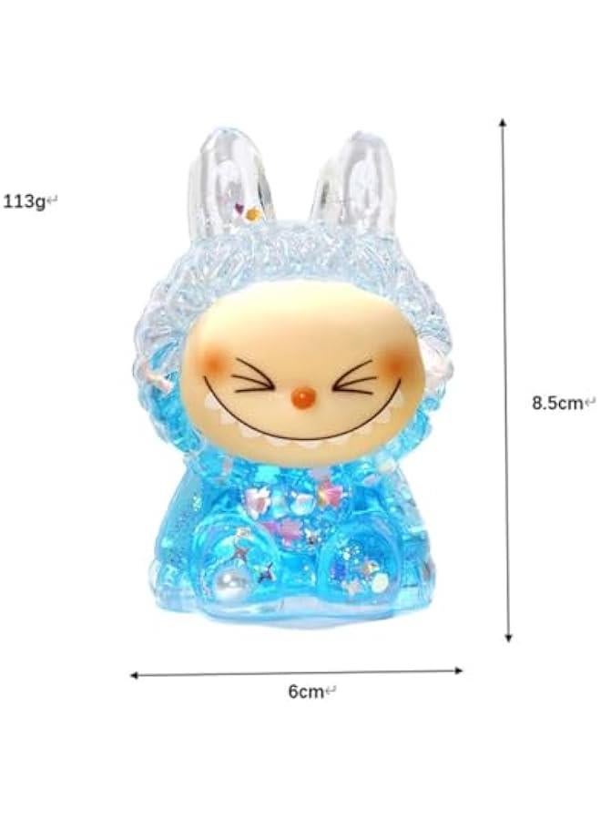 Resin Quicksand Ornament, Small Sheep Quicksand Bottle Desktop Ornament,Blue - Image 3