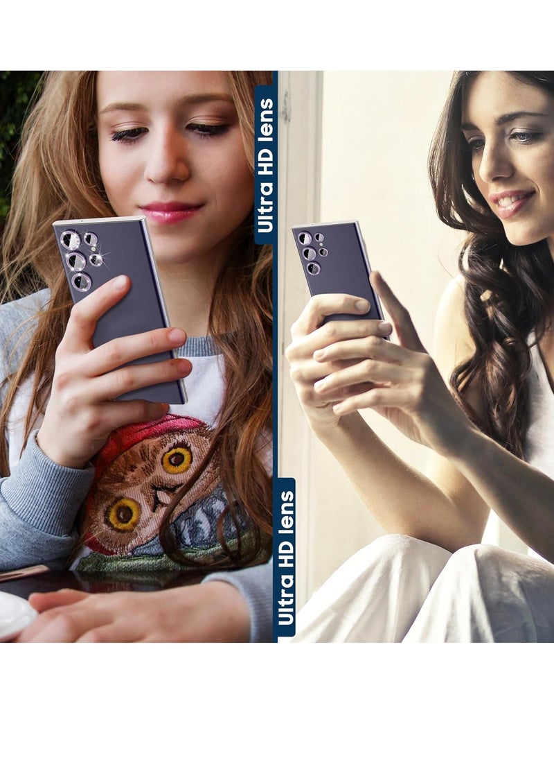 ELTRAZONE 2-Pack for Samsung Galaxy S24 Ultra Camera Lens Protector, 9H Tempered Glass Protective Lens Flim for Samsung Galaxy S24 Ultra Camera Lens Cover-Purple - Image 5