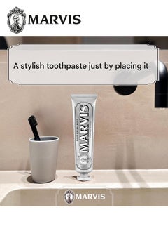 Marvis Whitening Mint Toothpaste 85ml – Premium Italian Toothpaste for Gentle Whitening & Long-Lasting Freshness  - Image 5