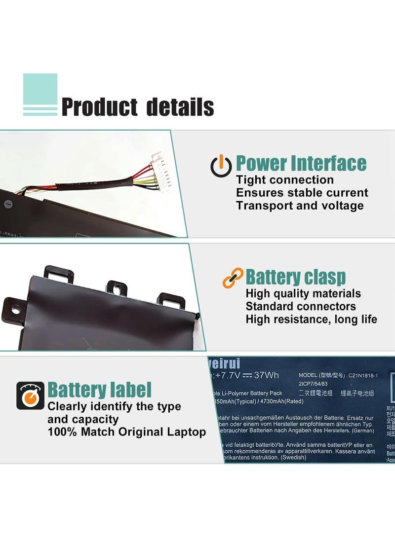 Replacement Laptop Battery Compatible with 15-Inch Laptop Series, Rechargeable Li-Ion Battery for Reliable Everyday Performance and Extended Runtime - Image 3
