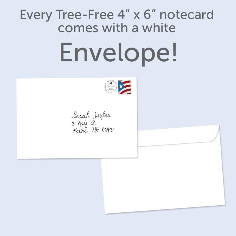 Tree-Free Greetings Blue Crab All Occasion Cards - 12 Recycled 4x6 Notecards & White Envelopes, Thick Cardstock, Sustainably Made in USA - Watercolor Ocean Art - Image 3