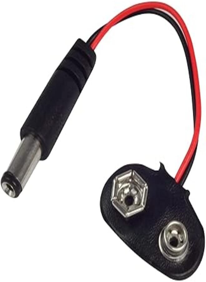 Generic - 2724707345230 Male Line Battery Adapter for Arduino Uno R3 (DC 9V) - Image 1