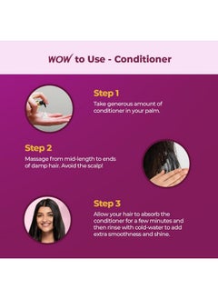 WOW Skin Science Onion Oil Shampoo & Conditioner Kit With Red Onion Seed Oil Extract Black Seed Oil & Provitamin B5 (Shampoo + Conditioner) 600 Ml  - Image 5