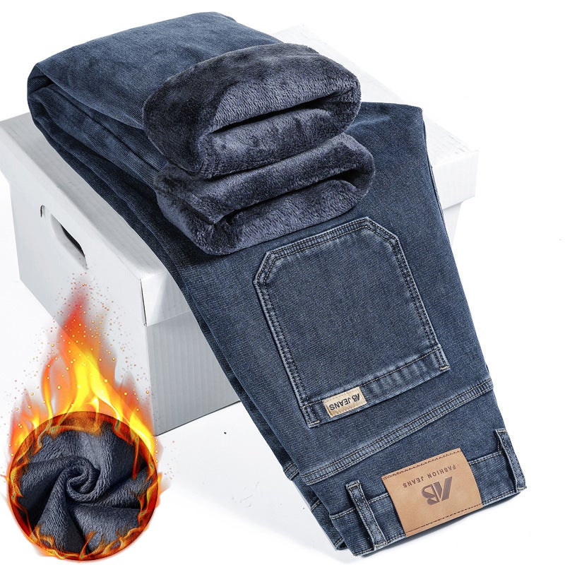 Unisex Classic Denim Jeans Loose Fit Daily Outdoor Wear - Image 2