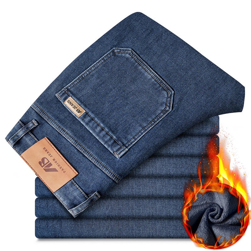 Unisex Classic Denim Jeans Loose Fit Daily Outdoor Wear - Image 3