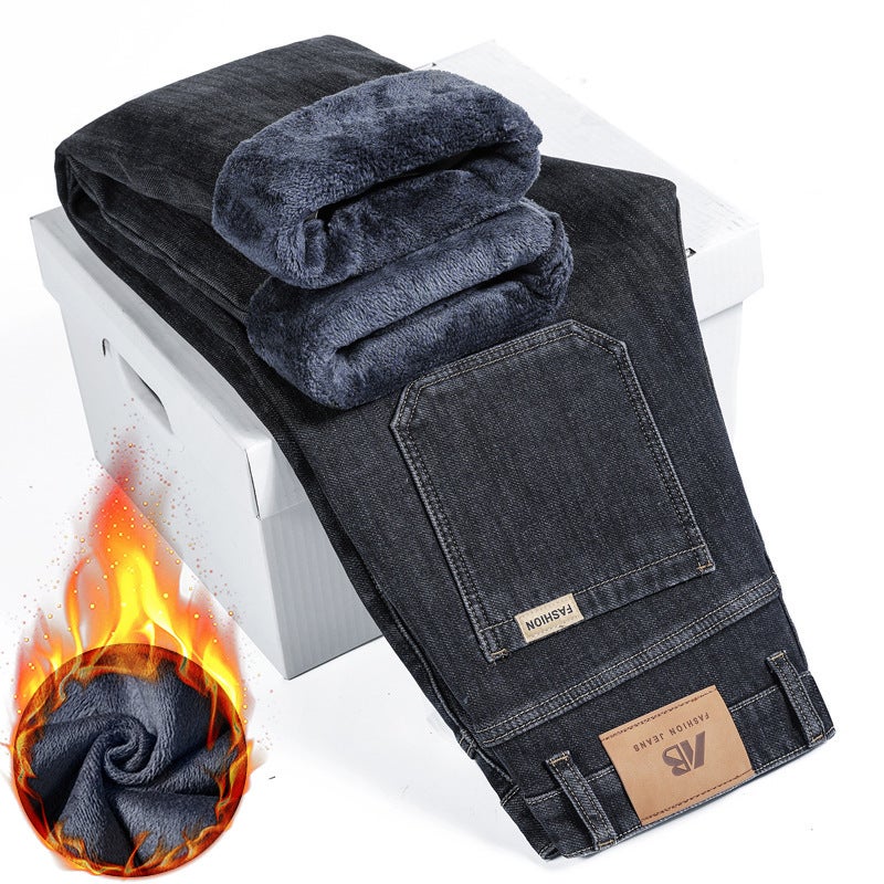 Unisex Classic Denim Jeans Loose Fit Daily Outdoor Wear - Image 1