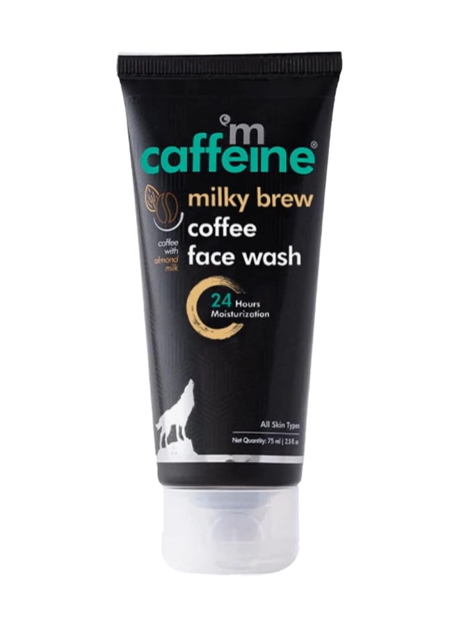 MCaffeine Dry Skin Face Wash For Men And Women with Almond Milk And Shea Butter  Vegan 75 ml  - Image 1