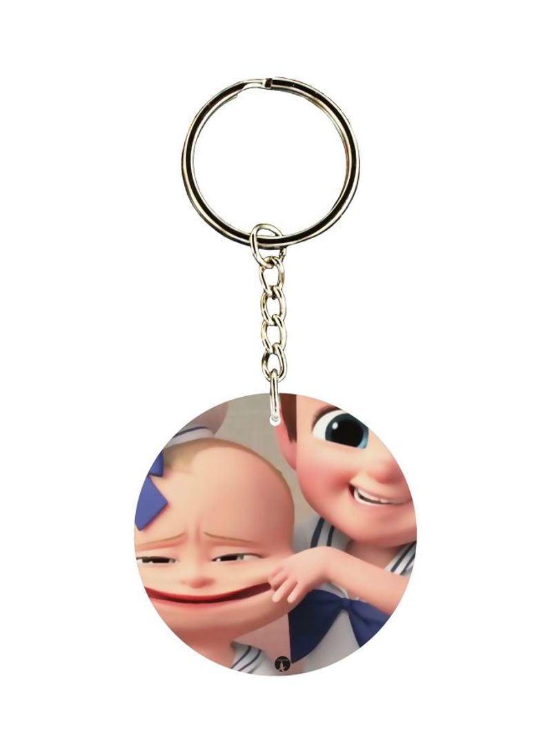 RKN Double Sided Cartoon Printed Keychain