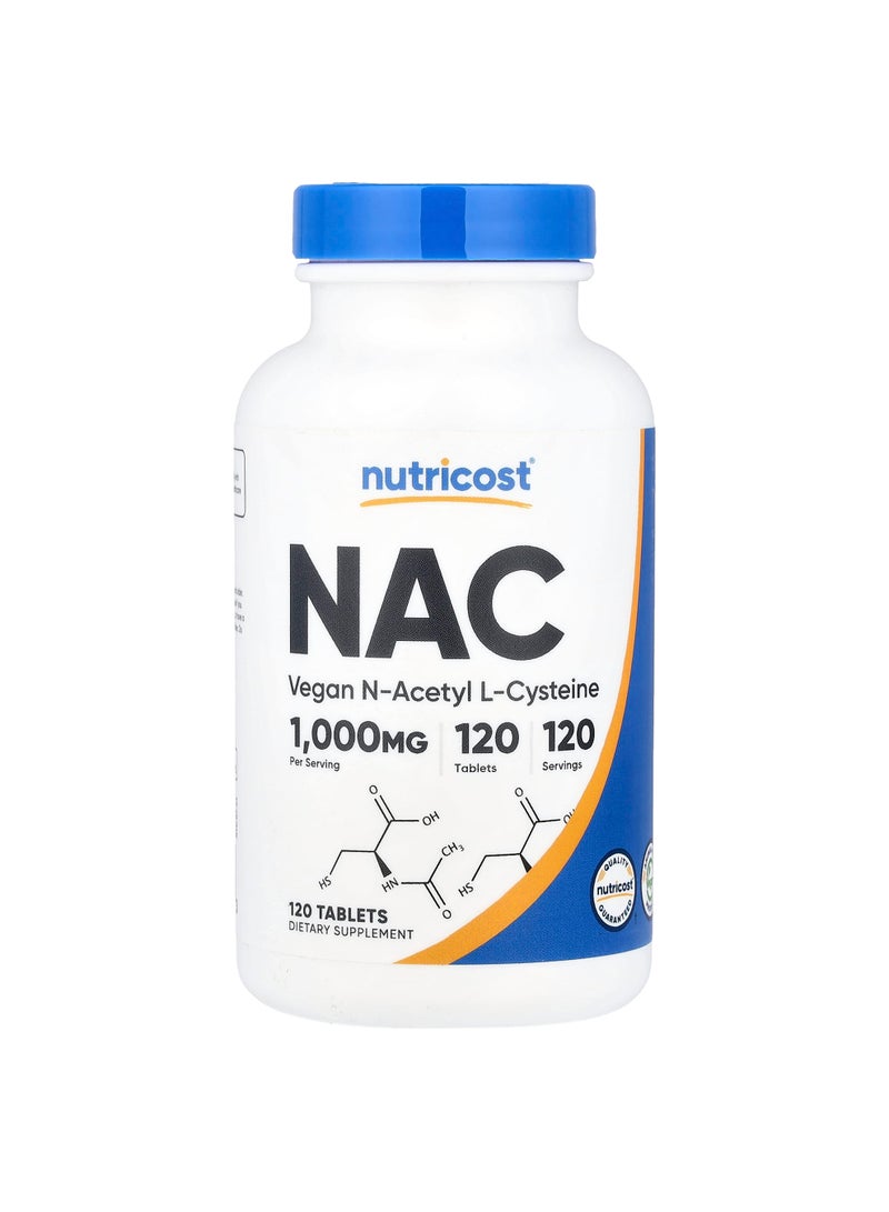 Nutricost NAC, 1,000 mg, 120 Tablets