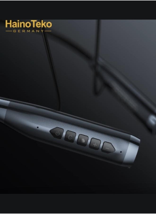 Haino Teko - Haino Teko Germany ANC-15 Bluetooth Neck Band 100 Hours Music With High Bass Sound Quality Super Clear Mic Active Noise Cancellation Black - Image 1