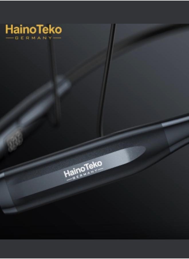 Haino Teko - Haino Teko Germany ANC-15 Bluetooth Neck Band 100 Hours Music With High Bass Sound Quality Super Clear Mic Active Noise Cancellation Black - Image 1