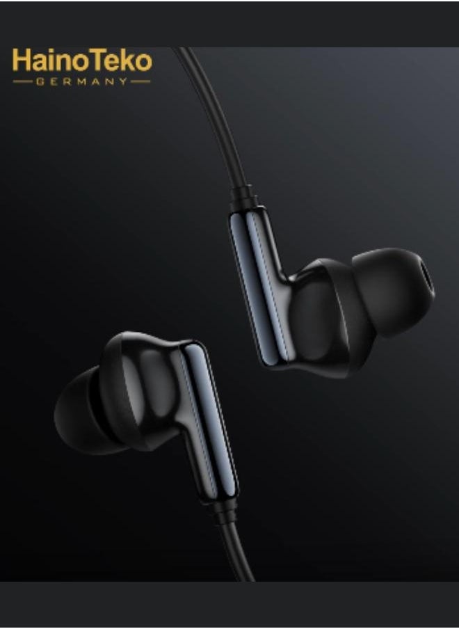Haino Teko - Haino Teko Germany ANC-15 Bluetooth Neck Band 100 Hours Music With High Bass Sound Quality Super Clear Mic Active Noise Cancellation Black - Image 1