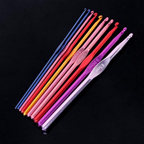 Bulfyss Aluminium Crochet Hooks Knitting Needles Set with Case (Multicolour) - 22 Pieces - Image 3