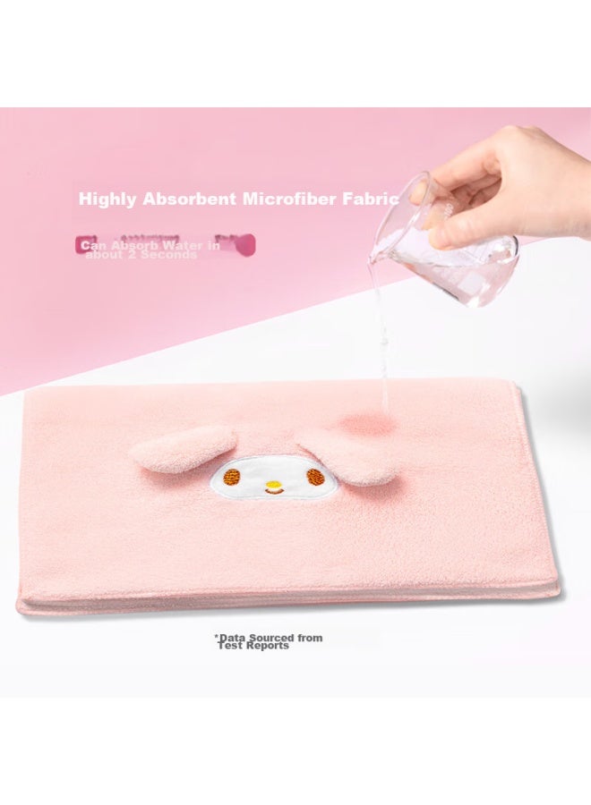 ميني سو Miniso Pompompurin منشفة الفيل السلسة الماصة من البولار، منخفضة التساقط، للاستخدام المنزلي، لغسيل الوجه والاستحمام، 80x30 سم - Image 5