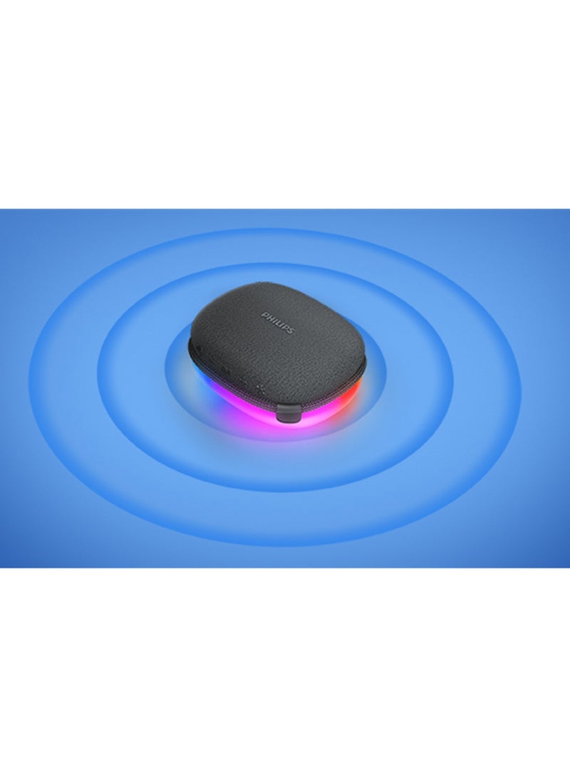 Philips TAS2307 Portable Bluetooth Speaker | Punchy Bass, Sleek Black Design, Waterproof, Long Battery Life | Travel & Outdoor Companion Black - Image 5