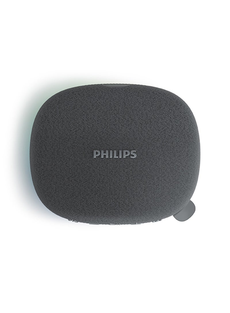 Philips TAS2307 Portable Bluetooth Speaker | Punchy Bass, Sleek Black Design, Waterproof, Long Battery Life | Travel & Outdoor Companion Black - Image 2