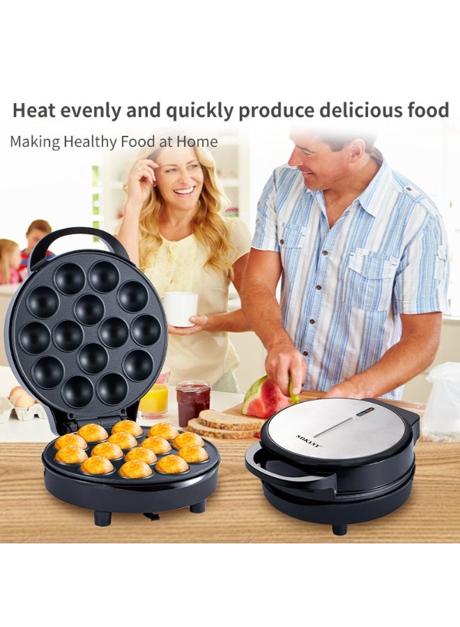 سوكاني صانع الكعك البوب ، صانع كرة الأخطبوط-يصنع 14 كعك البوب ، طلاء غير لاصق ومؤشر LED ، مثالي لحفلات عيد الميلاد والعطلات 750W sk-08011 - Image 2