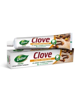 Dabur Herb'L Clove Cavity Protection Toothpaste - 200G | No Added Fluoride & Parabens | For Strong & Healthy Teeth | Fights Bacteria & Relieves Dental Pain | Provides Pleasant Mouthfeel After Brushing  - Image 1