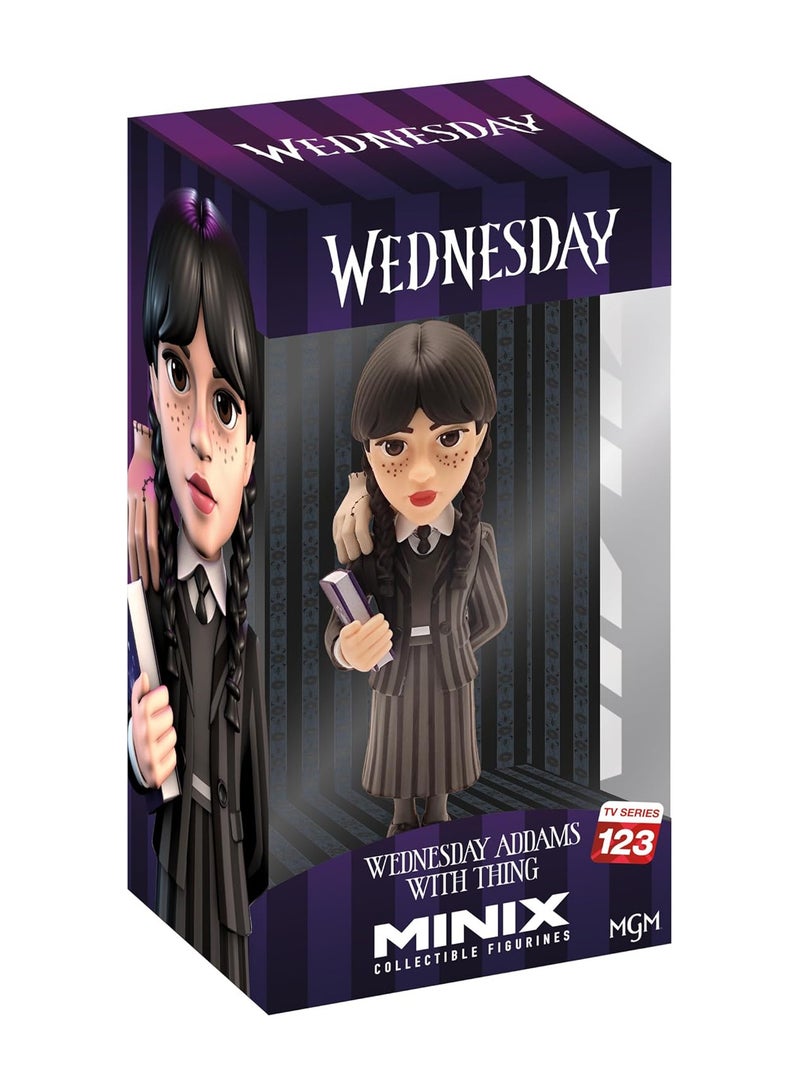 Minix مجسم مينكس وينزداي آدامز مع الشيء | شخصية قابلة للجمع من وينزداي و الشيء من سلسلة وينزداي التلفزيونية | مجموعة ألعاب مينكس وينزداي من بانداي | اجمع شخصيات وينزداي المفضلة لديك - Image 1