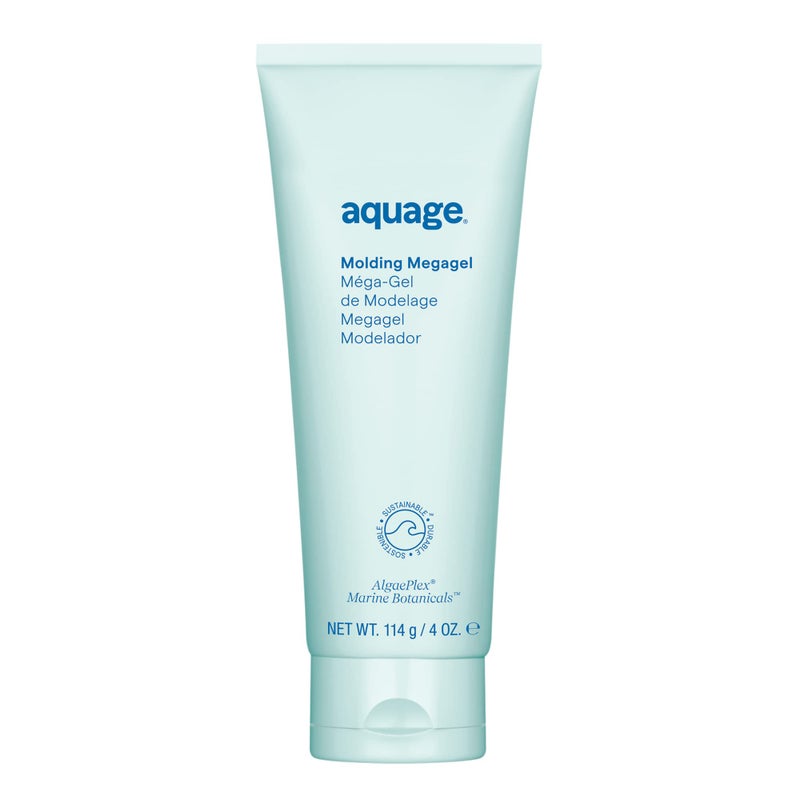 Aquage Molding Megagel â€“ Professional Firm-Hold Styling Gel for Wet Looks, Sculpted Blowouts & High-Gloss Finish â€“ Lightweight, Non-Flaking, Humidity-Resistant Hair Gel for All Hair Types - 4 oz - Image 1