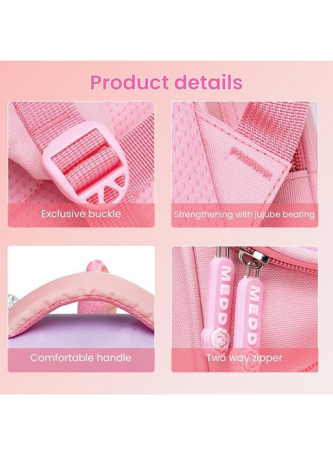 PALAY¬Æ School Backpack for Girls, Kids Unicorn Bag for Girls Stylish Durable Burden Relief Waterproof Backpack for School Girls Kids Bag for Birthday Gift Girl Unicorn Backpack (06 To 12 Years) - Pink - Image 4