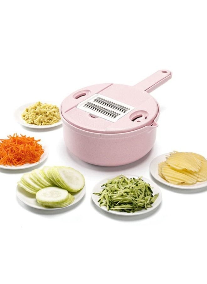 Generic - Cheese Grater Handheld Veggie Grater Multifunction Vegetable Coarse Grater Shredder Food Grater Vegetable Cutter with Draining Basket Wash Basket Kitchen Gadgets Handheld Grater - Image 1