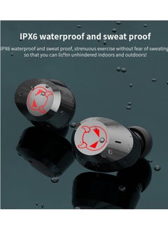 Generic M23 Little Devil Wireless Bluetooth Headset Sports Waterproof TWS In-Ear Touch Binaural 5.1 Black wireless earbuds true wireless compatible apple Suitable for Android and other systems bluetooth 5 tru  - Image 2