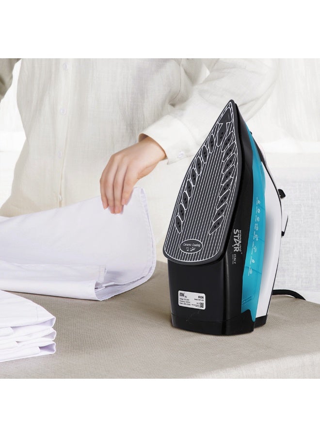 ويننج ستار مكواة بخار احترافية للملابس ST-428 | قدرة 2000–2300 واط، قاعدة سيراميك، تحكم قابل للتعديل في البخار، مضادة للتسرب وبخار عمودي - Image 4