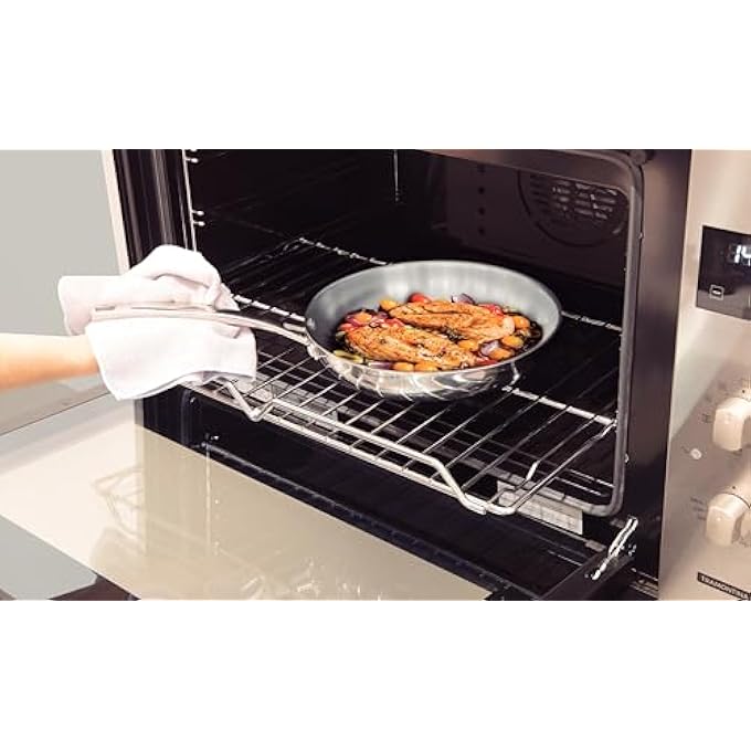 TRAMONTINA Grano Frying Pan Stainless Steel For Induction Electric Gas And Ceramic Glass Hobs Cookware Kitchen 26 Cm 22 Litres 62155260 - Image 4