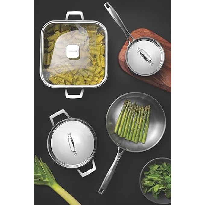 TRAMONTINA Grano Frying Pan Stainless Steel For Induction Electric Gas And Ceramic Glass Hobs Cookware Kitchen 26 Cm 22 Litres 62155260 - Image 5